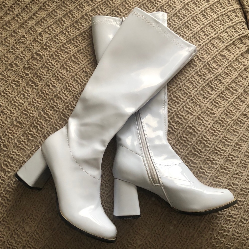 White tall boots!
